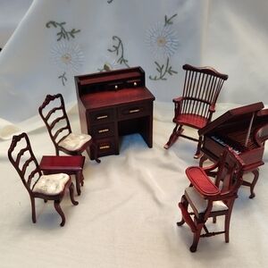 Elegant Mahogany Home Office Furniture Set